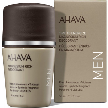 Купить - Ahava Time To Energize Men's Roll-On Mineral Deodorant - Минеральный роликовый дезодорант