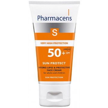 Купить - Pharmaceris S Hydro-Lipid & Sun Protective Face Cream SPF 50+ - Гидролипидный успокаивающий солнцезащитный крем для лица