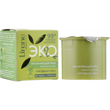 Купить - Lirene Eco Moisturizing Day And Night Cream - Увлажняющий крем "Зародыши овса"