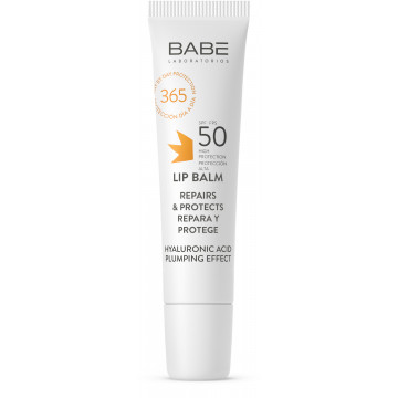 Купить - Babe Laboratorios Sun Protection Lip Balm SPF50 - Солнцезащитный бальзам для губ с гиалуроновой кислотой