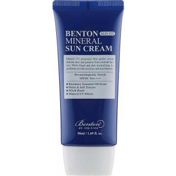 Купить - Benton Skin Fit Mineral Sun Cream SPF50/PA++++ - Солнцезащитный крем на минеральной основе