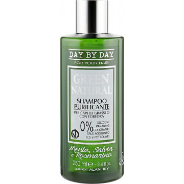 Купить - Alan Jey Green Natural Shampoo Purificante - Шампунь очищающий для жирных волос с перхотью