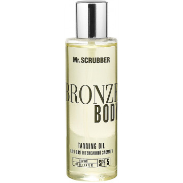 Купить - Mr.Scrubber Bronze Body Tanning Oil SPF5 - Масло для интенсивного загара