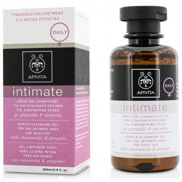 Купить - Apivita Intimate Gentle Cleansing Gel for the Intimate Area for Daily Use with German Chamomile & Propolis - Деликатный очищающий гель для интимной гигиены с ромашкой и прополисом