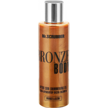 Купить - Mr.Scrubber Bronze Body Bronze&Glow After Sun Shimmering Oil - Масло-бронзатор после загара