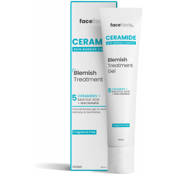 Купить - Face Facts Ceramide Skin Barrier Complex Blemish Treatment Gel - Гель с керамидами для уменьшения воспалений на коже лица