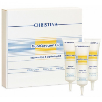 Купить - Christina FluorOxygen + C Rejuvenating & Lightening Kit - Набор средств для осветления кожи 