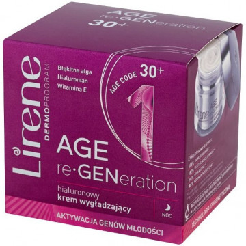 Купить - Lirene Age re-GENeration 30+ Smoothing Cream - Ночной разглаживающий крем для лица "Профилактика 30+"