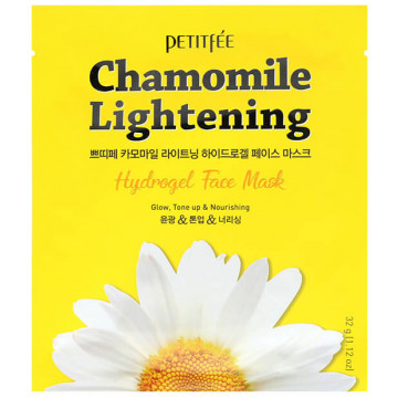 Купить - Petitfee & Koelf Chamomile Lightening Hydrogel Face Mask - Гидрогелевая осветляющая маска с экстрактом ромашки