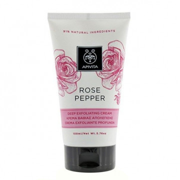 Купить - Apivita rose pepper deep exfoliating cream - Интенсивно отшелушивающий крем "Роза и перец"