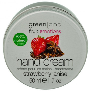 Купить - Greenland Fruit Emotions Hand Cream Strawberry & Anise - Крем для рук Клубника-Анис