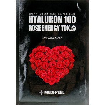 Купить - Medi Peel Hyaluron Rose Energy Tox Ampoule Mask - Омолаживающая маска для лица с розой