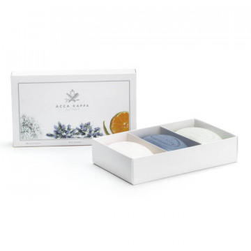 Купить - Acca Kappa White Moss, Blue Lavender & Green Mandarin Soap Set - Подарочный набор