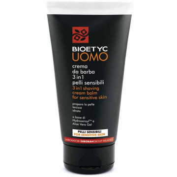 Купить - Deborah Bioetyc Uomo 3 in 1 Shaving Cream For Sensitive Skin - Мужской крем для бритья для чувствительной кожи
