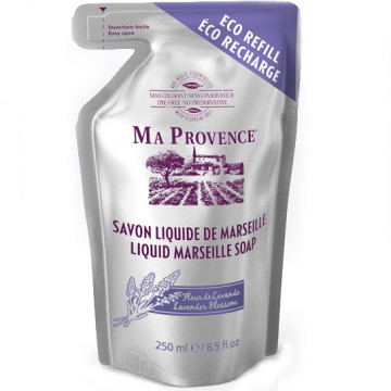 Купить - Ma Provence Savon Liquide Fleur de Lavande - Жидкое Марсельское мыло Цветок лаванды (запаска)