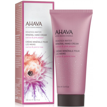 Купить - Ahava Deadsea Water Mineral Hand Cream Cactus & Pink Pepper - Крем для рук минеральный Кактус и Розовый перец