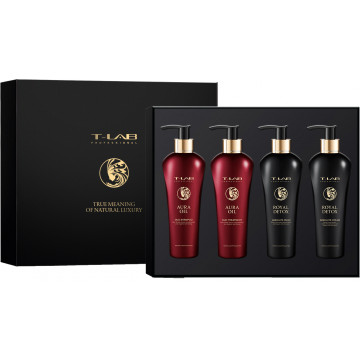 Купить - T-LAB Professional Royal Detox + Aura Oil Love Set - Подарочный набор