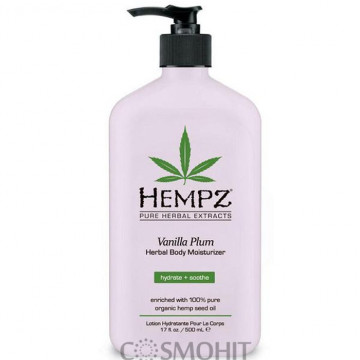 Купить - Hempz Herbal Body Moisturizer Vanilla Plum - Увлажняющий и закрепляющий загар крем (ваниль и слива)