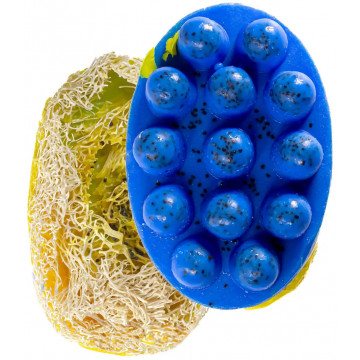 Купить - Top Beauty - Мыло-скраб с люфой "Патриотический морской"