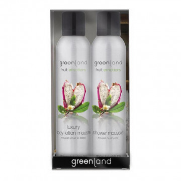 Купить - Greenland Gift Pack: Shower & Body Mousse Sensation Dragon fruit-White tea - Набор муссов для тела Питайя-Белый чай 