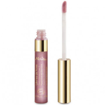 Купить - Melvita Nectar De Rose Lip Gloss Balm - Блеск-бальзам для губ "Розовый нектар"