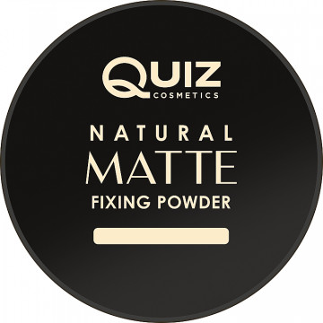 Купить - Quiz Cosmetics Natural Matte Fixing Powder - Пудра прозрачная матовая рассыпчатая