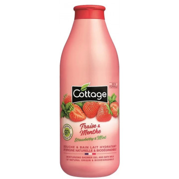 Купить - Cottage Strawberry&Mint Shower Milk - Молочко для душа "Клубника и мята"