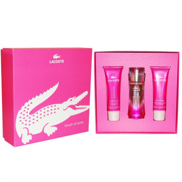 Купить - Lacoste Touch Of Pink - Подарочный набор (EDT50+B/L50+S/G50)