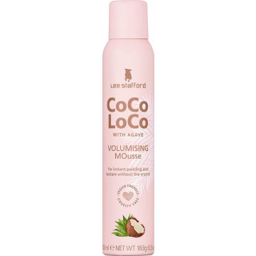 Купить - Lee Stafford Coco Loco With Agave Coconut Mousse - Фиксирующая пенка для волос