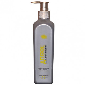 Купить - Angel Professional Pearl Glossing Shampoo (For white, grey or blond hair) - Шампунь, придающий серебристый оттенок обесцвеченным, блондированным и седым волосам