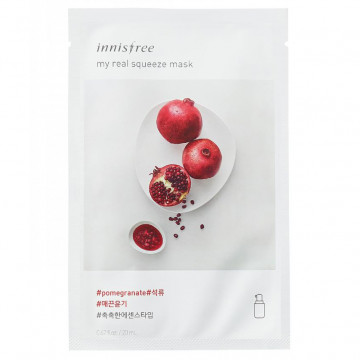 Купить - Innisfree My Real Squeeze Mask Pomegranate - Тканевая маска с экстрактом граната