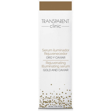 Купить - Transparent Clinic Gold and Caviar Rejuvenating Serum - Ультраомолаживающая сыворотка с икрой и биозолотом