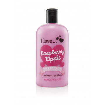 Купить - I Love Raspberry Ripple Bath & Shower Creme - Крем для ванны и душа "Малина"