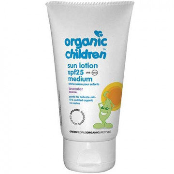 Купить - Green People Child' Sun Lotion SPF25 Lavender - Солнцезащитный лосьон для детей SPF25 Лаванда