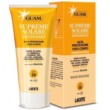 Купить - GUAM Supreme Solare Corpo Alta Protezione SPF 30 - Солнцезащитный крем для тела водостойкий "сильная защита" с SPF30