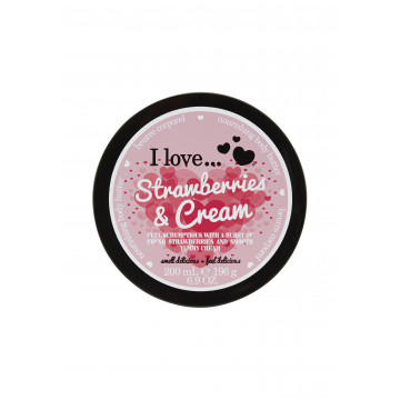 Купить - I Love Strawberries & Cream Body Butter - Масло для тела "Клубника со сливками"