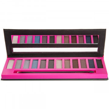 Купить - Bellapierre Eyeshadow Palette Go Smokey - Палитра из 12 компактных пигментов 