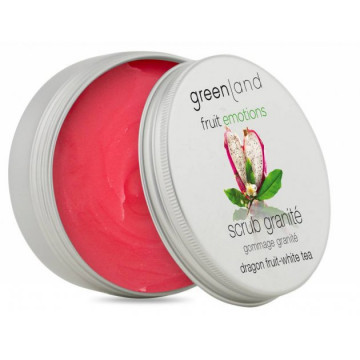 Купить - Greenland Fruit Emotions Scrub Granite Dragon Fruit-White Tea - Скраб-щербет для тела Питайя-Белый чай