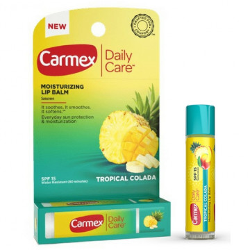 Купить - Carmex Daily Care Lip Balm Tropical Colada Stick SPF15 - Бальзам для губ в стике