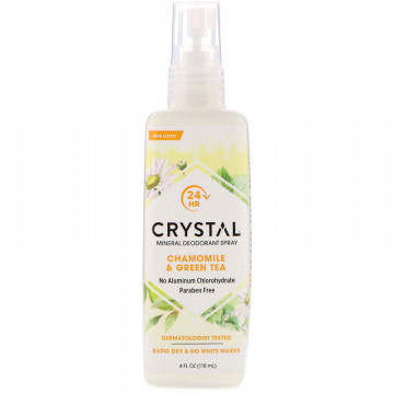Купить - Сrystal Essence Chamomile & Green Tea Spray - Дезодорант-спрей Кристалл Эссенс «Ромашка и Зеленый Чай»