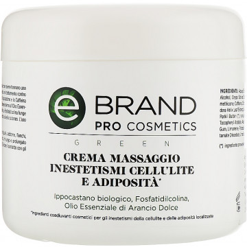 Купить - Ebrand Crema Massaggio Inestetismi Cellulite - Антицеллюлитный массажный крем с фосфатидилхолином