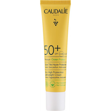 Купить - Caudalie Vinosun Protect Very High Lightweight Cream SPF 50+ - Легкий солнцезащитный крем для лица