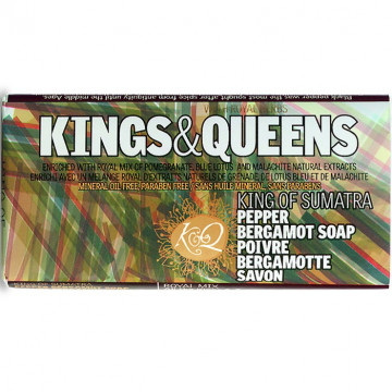 Купить - Kings & Queens King of Sumatra Pepper Bergamot Soap - Мыло Король Суматры бергамот-перец