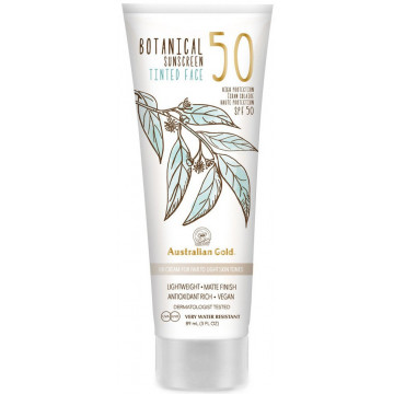 Купить - Australian Gold Botanical Tinted Face Mineral Lotion SPF 50 - Солнцезащитный лосьон для лица с тоном SPF 50