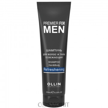 Купить - OLLIN Premier For Men Shampoo Hair&Body Refreshening - Мужской освежающий шампунь для волос и тела