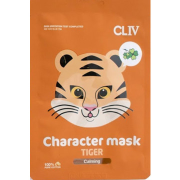 Купить - CLIV Character Mask Tiger - Тканевая успокаивающая маска "Тигрёнок"