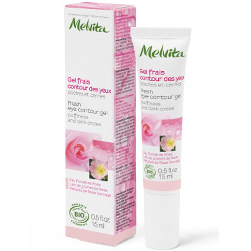 Купить - Melvita Nectar De Rose Fresh Eye-Contour Gel - Гель для кожи вокруг глаз "Розовый нектар"