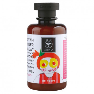Купить - Apivita kids shampoo and conditioner with honey and pomegranate - Детский шампунь-кондиционер с гранатом и медом