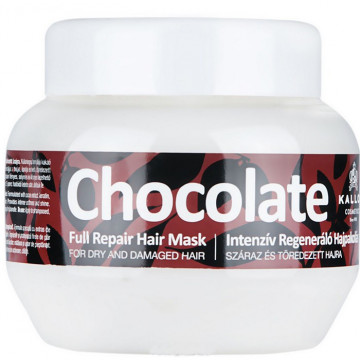 Купить - Kallos Chocolate Full Repair Hair Mask For Dry And Damaged Hair - Интенсивная регенерирующая маска Шоколад для сухих и поврежденных волос