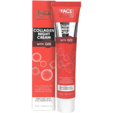 Купить - Face Facts Collagen Night Cream With Q10 - Ночной крем для лица с коллагеном и коэнзимом Q10